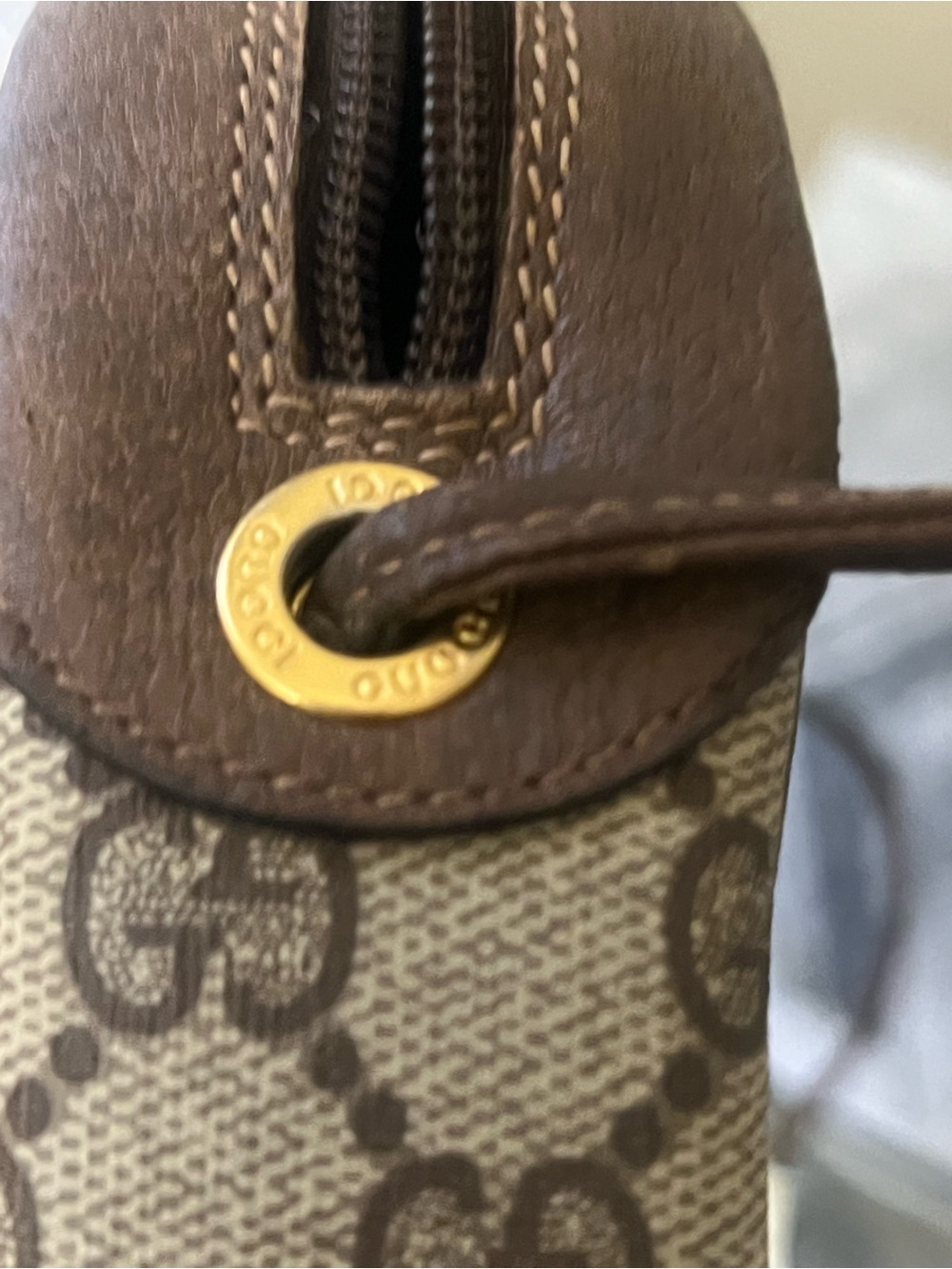 Gucci Brown GG Canvas Crossbody Bag VINTAGE - Picture 9 of 15